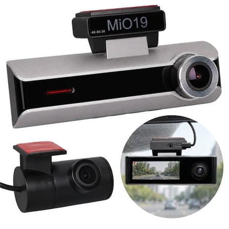 Mio MİO19 3.2’’ 4K-2K-2K Gece Görüşlü 3 Kanallı Araç Kamera Kayıt Sistemi