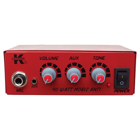 12 Volt 40 Watt Mini Metal Kasa Pazarcı Anfisi