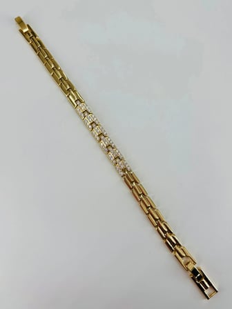 Renk  Pirinç Cm Bileklik 17+2 Cm  - Kbl0535
