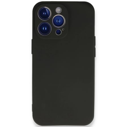 Apple iPhone 13 Pro Max Kılıf First Silikon - Siyah