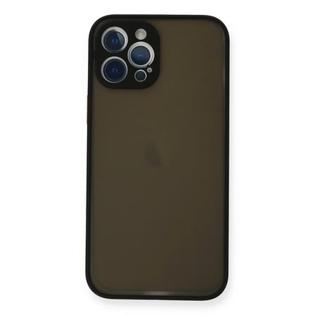 Apple iPhone 12 Pro Kılıf Montreal Silikon Kapak - Siyah