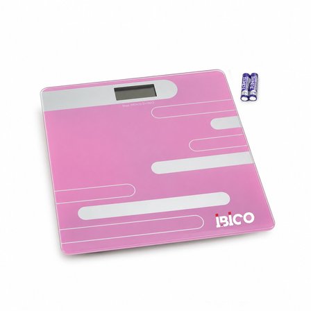 Dijital - Pilli Renkli Cam Banyo Baskül Terazi Tartı Lcd Ekran 180KG/50GR 26X26CM İ11-024