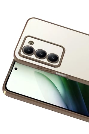Xiaomi Redmi 15 4G Razer Lensli Silikon - Çöl Titanyum
