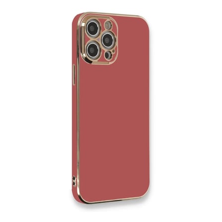 Apple iPhone 12 Pro Max Kılıf Volet Silikon - Kırmızı