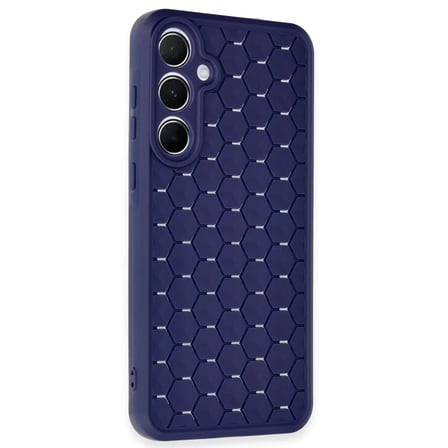 Samsung Galaxy A15 4G Kılıf Petek Silikon Kapak - Lacivert