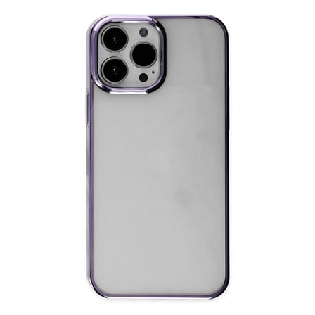 Apple İphone 13 Pro Max Kılıf Element Silikon - Mor