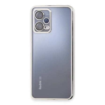 Redmi Note 12 Pro 5G Kılıf Razer Lensli Silikon - Gümüş