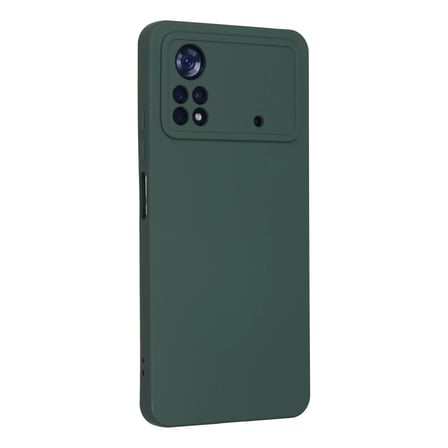 Poco X4 Pro 5G Kılıf Nano içi Kadife Silikon - Koyu Yeşil