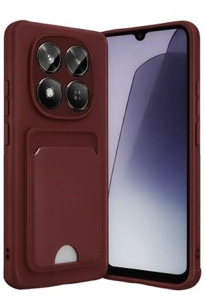 Xiaomi Redmi Note 15 Pro 5G Kelvin Kartvizitli Silikon - Bordo