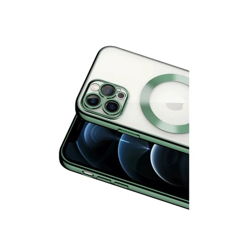 iPhone 13 Pro Kılıf Kross Magneticsafe Kapak - Koyu Yeşil