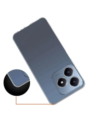 Realme C61 Kılıf Lüx Şeffaf Silikon