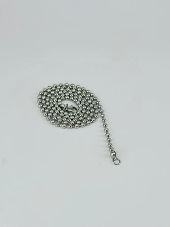 Rodyum Çelik Erkek Kolye 60 Cm - Ekl0054
