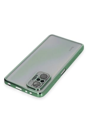 Xiaomi Redmi Note 10 Pro Kılıf Razer Lensli Silikon - Yeşil