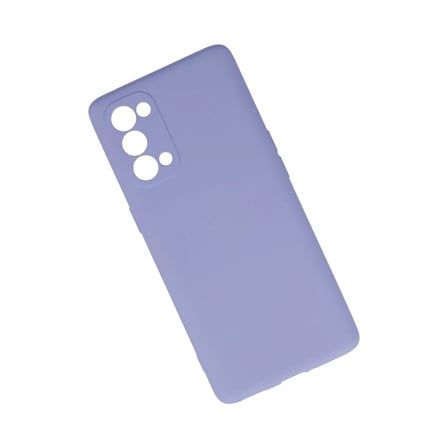 Oppo Reno 5 Pro Kılıf Nano içi Kadife Silikon - Lila