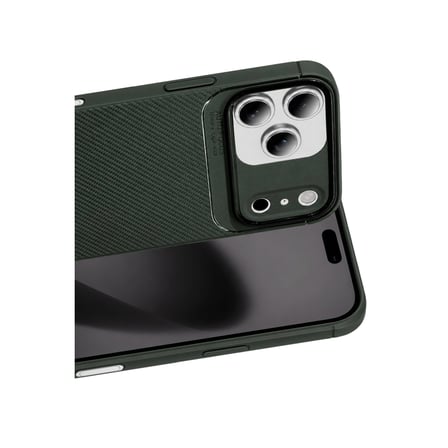 iPhone 17 Pro Auto Focus Karbon Kapak - Koyu Yeşil