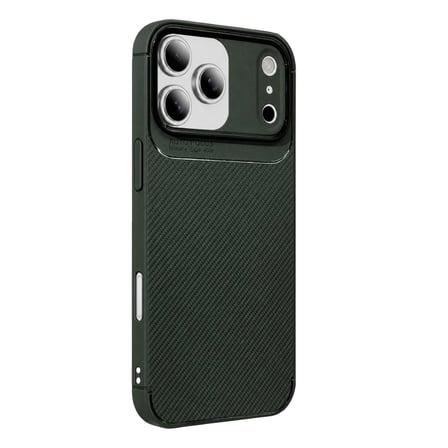 iPhone 17 Pro Auto Focus Karbon Kapak - Koyu Yeşil
