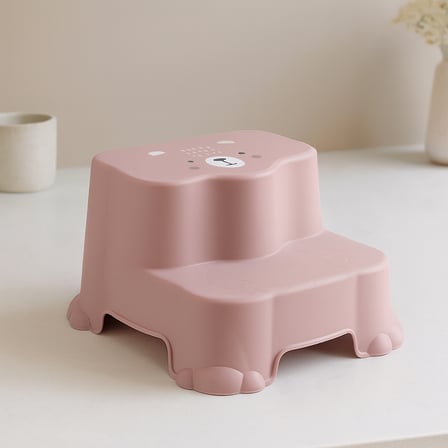 Pembe Desenli Katlı Çocuk Basamağı