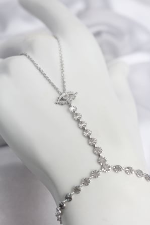 Gümüş Renk Pirinç Zirkon Taşlı Göz Model Şahmeran