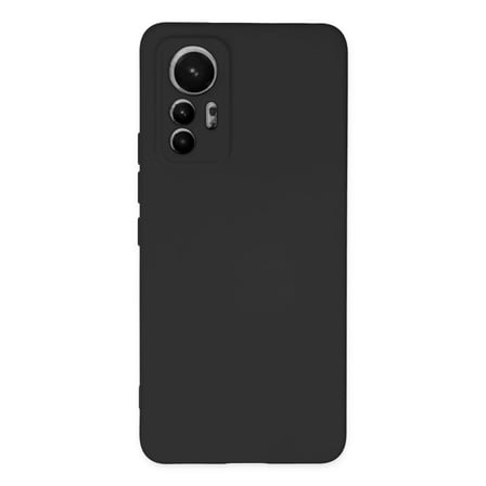 Mi 12 Lite Kılıf Nano içi Kadife Silikon - Siyah