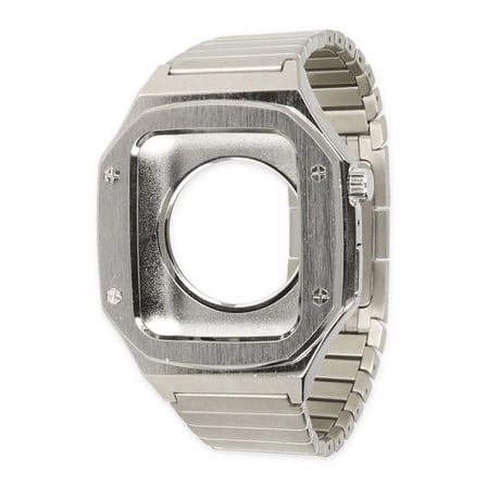 Apple Uyumlu Watch 45mm Kr409 Metal Kordon (saat Değildir) - Gümüş