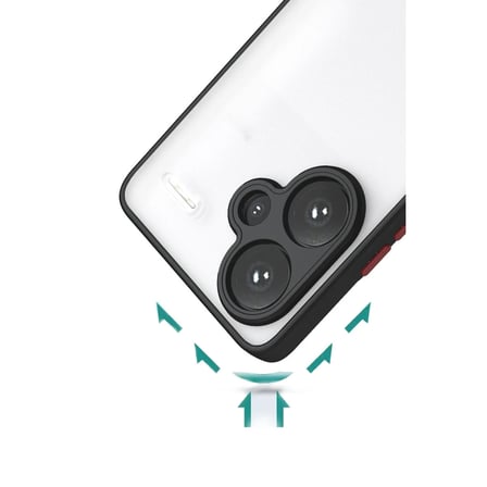 Xiaomi Redmi Note 13 Pro Plus Kılıf Montreal Silikon Kapak - Siyah