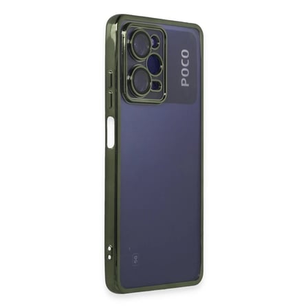 Poco X5 Pro 5G Kılıf Razer Lensli Silikon - Yeşil