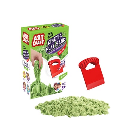 03687 NessiWorld AKSESUARLI YEŞİL KİNETİK OYUN KUMU 500 GR