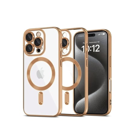 Apple Uyumlu İphone 16 Pro Kılıf Kross Magneticsafe Kapak - Çöl Titanyum