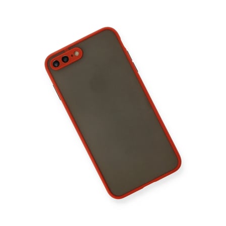 iPhone 7 Plus Kılıf Montreal Silikon Kapak - Kırmızı