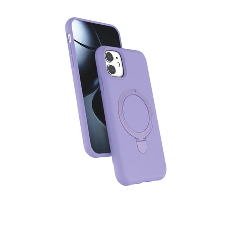 iPhone 11 Regal Magsafe Standlı Kapak - Lila