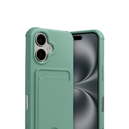 iPhone 17 Kelvin Kartvizitli Silikon - Açık Yeşil