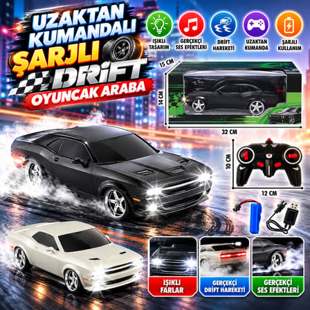 12063-3 Uzak.kum.şarjlı Drift Oyuncak Araba
