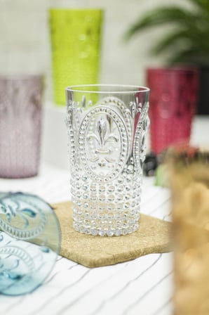 Bardak Altlığı Akrilik Renkli 6'lı Uzun & Su Meşrubat Bardağı 750 ml ( Büyük Boy & Cam Değildir )
