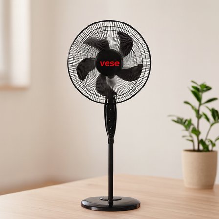 16 inç Ayaklı Vantilatör 45W 5 Kanat 3 Kademe