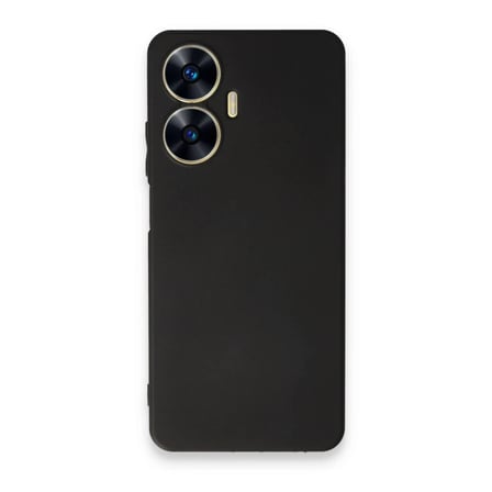 Realme C55 Kılıf First Silikon - Siyah