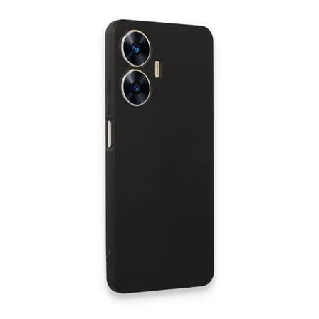 Realme C55 Kılıf First Silikon - Siyah