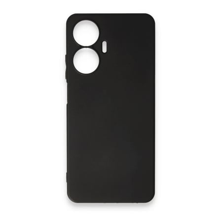 Realme C55 Kılıf First Silikon - Siyah