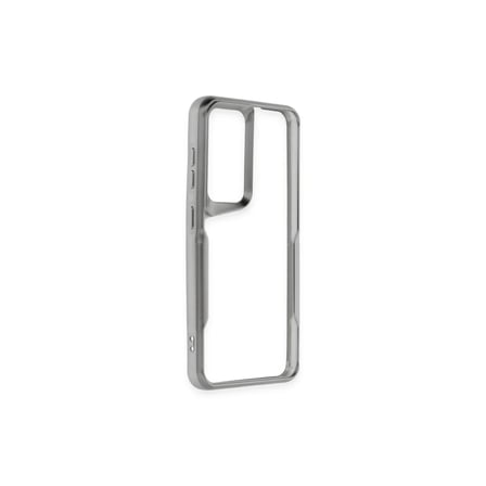 Samsung Galaxy A14 4G Kılıf Boyi Silikon Kapak - Gümüş