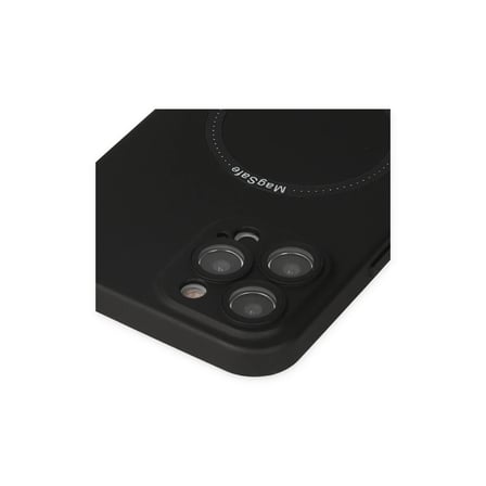 Apple iPhone 12 Pro Kılıf Jack Magneticsafe Lens Silikon - Siyah