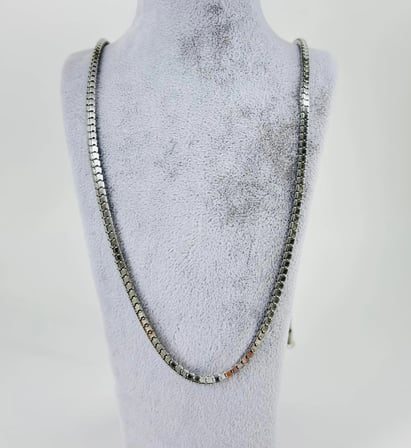 Rodyum Çelik Erkek Kolye 60 Cm - Ekl0013