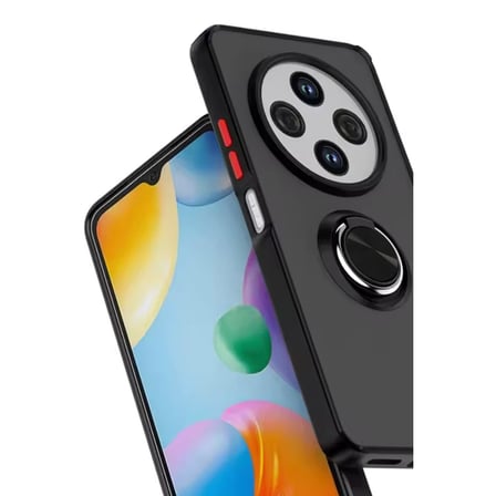 Xiaomi Redmi 14C Kılıf Montreal Yüzüklü Silikon Kapak - Siyah