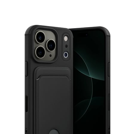 iPhone 17 Pro Kelvin Kartvizitli Silikon - Siyah