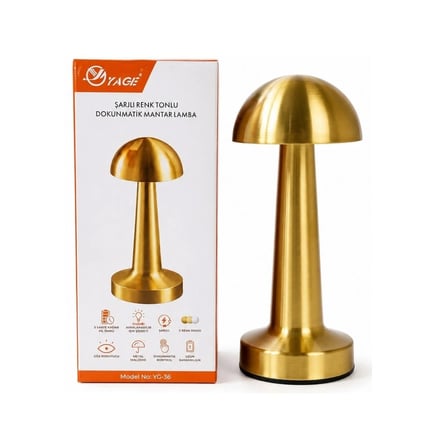 Mantar Masa Lambası Gold