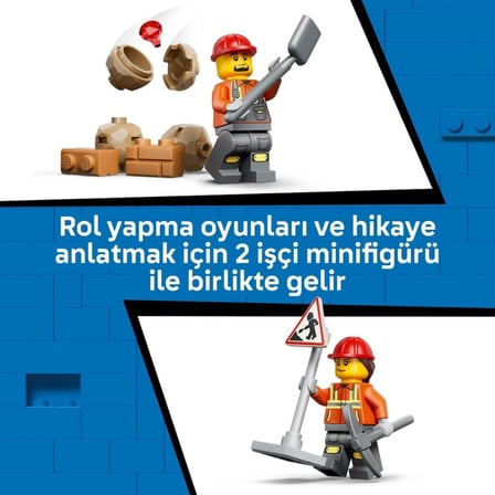 Sarı Kazıcı Yükleyici Yapım Oyuncağı 60480