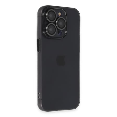 Apple iPhone 13 Pro Max Kılıf Luko Lens Silikon - Siyah