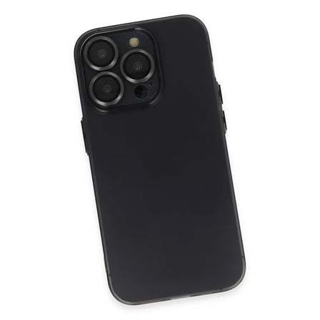 Apple iPhone 13 Pro Max Kılıf Luko Lens Silikon - Siyah