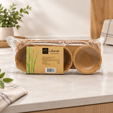 Altlıklı Bambu Mini Sunumluk