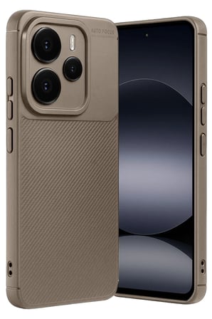 Xiaomi Note 14 5G Auto Focus Karbon Kapak - Kahverengi