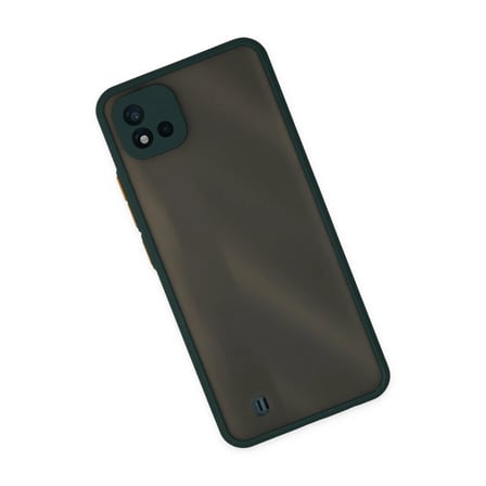 Realme C11 2021 Kılıf Montreal Silikon Kapak - Yeşil