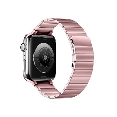 Apple Uyumlu Watch 38mm Kr404 Huks Kordon (saat Değildir) - Rose Gold
